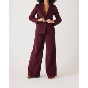NEW ROSE VELVET tilda blazer in fine wine